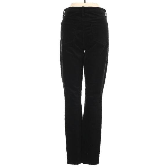 L’Agence Jyothi Slim Split Front High Rise Velvet Jeans Noir Black 26 - Picture 6 of 9